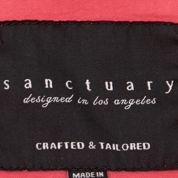 Sanctuary Rose Pink Lightweight Zip Utility Jacket Size Small - Picture 9 of 11